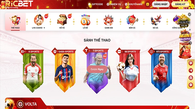 Giới thiệu về trang cá độ Ricbet